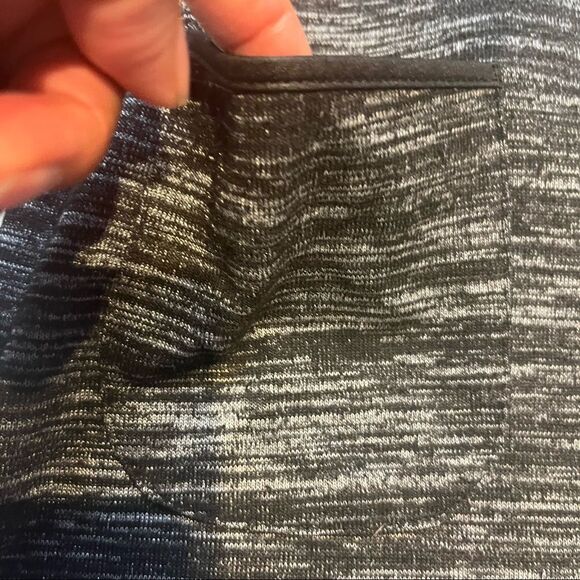 𝅺TWIK by Simons sweater dress long sleeve scoop neck black gray marled size M - Picture 8 of 15